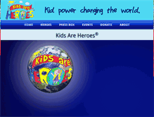 Tablet Screenshot of kidsareheroes.org